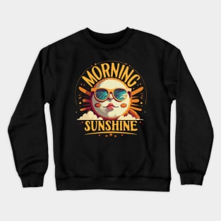 Morning Sunshine - Retro Sun character Crewneck Sweatshirt